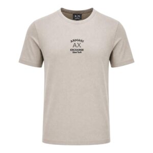 Shop Armani Exchange Men’s Beige T-Shirt 2476672 at Brands Seekers