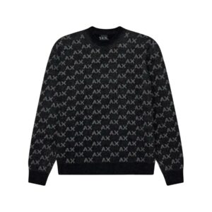Shop Armani Exchange Men’s Black Knitwear 2476762 at Brands Seekers
