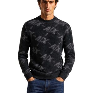 Shop Armani Exchange Men’s Black Knitwear 2476763 at Brands Seekers