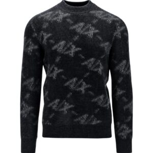 Shop Armani Exchange Men’s Black Knitwear 2476763 at Brands Seekers