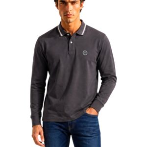 Shop Armani Exchange Men’s Black Polo 2476766 at Brands Seekers