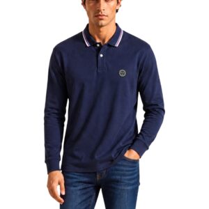 Shop Armani Exchange Men’s Blue Polo 2476767 at Brands Seekers