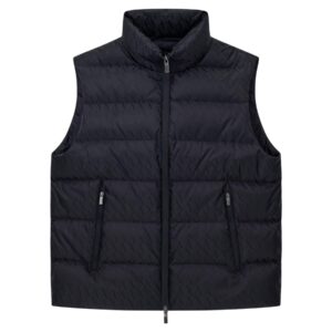 Shop Armani Exchange Men’s Black Gilet 2476761 at Brands Seekers