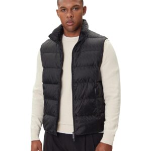Shop Armani Exchange Men’s Black Gilet 2476761 at Brands Seekers