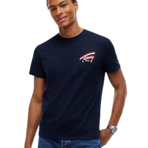 Shop Tommy Hilfiger Jeans Men’s Blue T-Shirt 2476784 at Brands Seekers