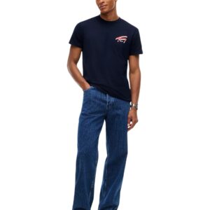 Shop Tommy Hilfiger Jeans Men’s Blue T-Shirt 2476784 at Brands Seekers