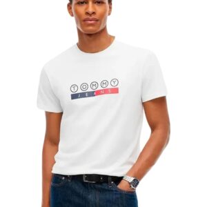 Shop Tommy Hilfiger Jeans Men’s White T-Shirt 2476786 at Brands Seekers