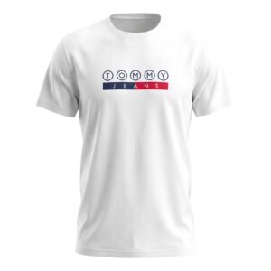 Shop Tommy Hilfiger Jeans Men’s White T-Shirt 2476786 at Brands Seekers