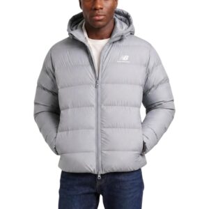 Shop New Balance Men’s Grey Jacket MJ62G17OYST at Brands Seekers