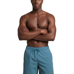 Shop Lyle & Scott Men’s Light Blue Swim Short PLAIN SWIM SHORT at Brands Seekers