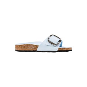 Shop Birkenstock Women’s Light Blue Slipper MADRID BIG BUCKLE at Brands Seekers