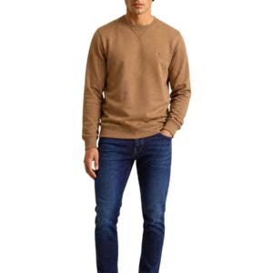 Shop Tommy Hilfiger Men’s Beige Sweatshirt ESS at Brands Seekers