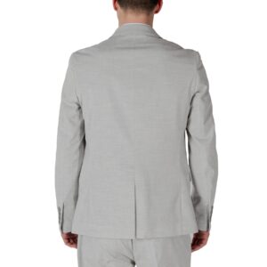 Shop Antony Morato Men’s Grey Blazer MMJS00066-FA650357 at Brands Seekers