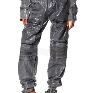 Shop Diesel Women’s Grey Trousers V at Brands Seekers