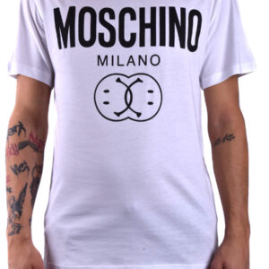 Shop Moschino Men’s White T-Shirt V at Brands Seekers