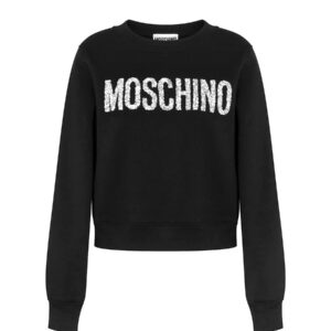 Shop Moschino Women’s Black Sweatshirt V at Brands Seekers
