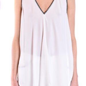 Shop Dondup Women’s White Tank-Top V at Brands Seekers