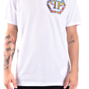 Shop Philipp Plein Men’s White T-Shirt V at Brands Seekers