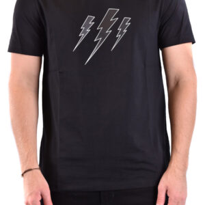 Shop Neil Barrett Men’s Black T-Shirt V at Brands Seekers