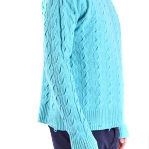Shop Laneus Men’s Light Blue Knitwear V at Brands Seekers