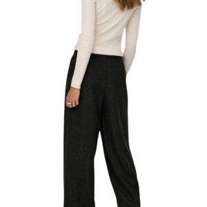 Shop Jacqueline De Yong Women’s Black Trousers 15358017 at Brands Seekers