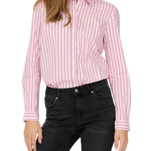Shop Jacqueline De Yong Women’s Pink Shirt 15149877 at Brands Seekers
