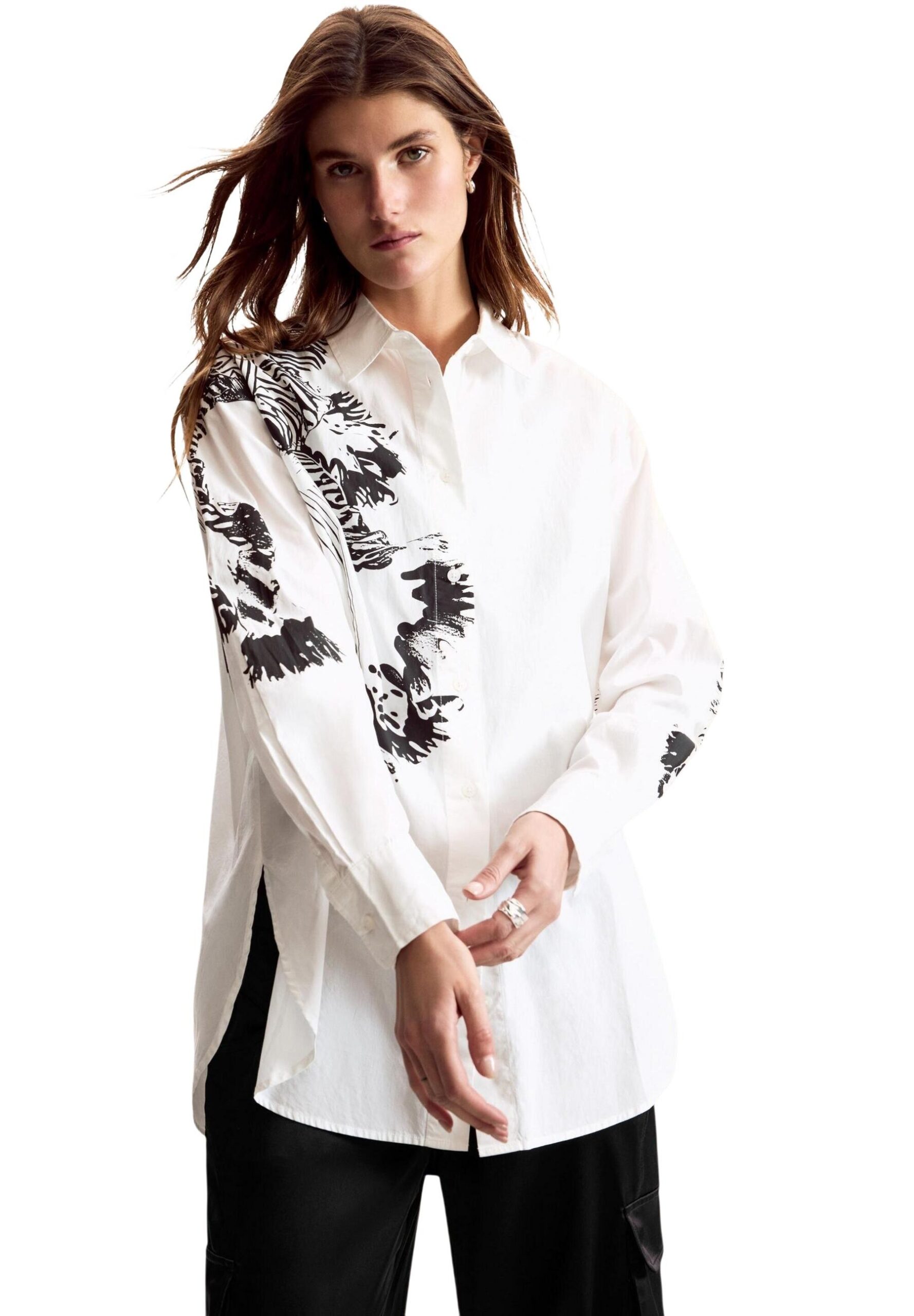 Shop Desigual Women’s White Shirt 26SWCW29 at Brands Seekers