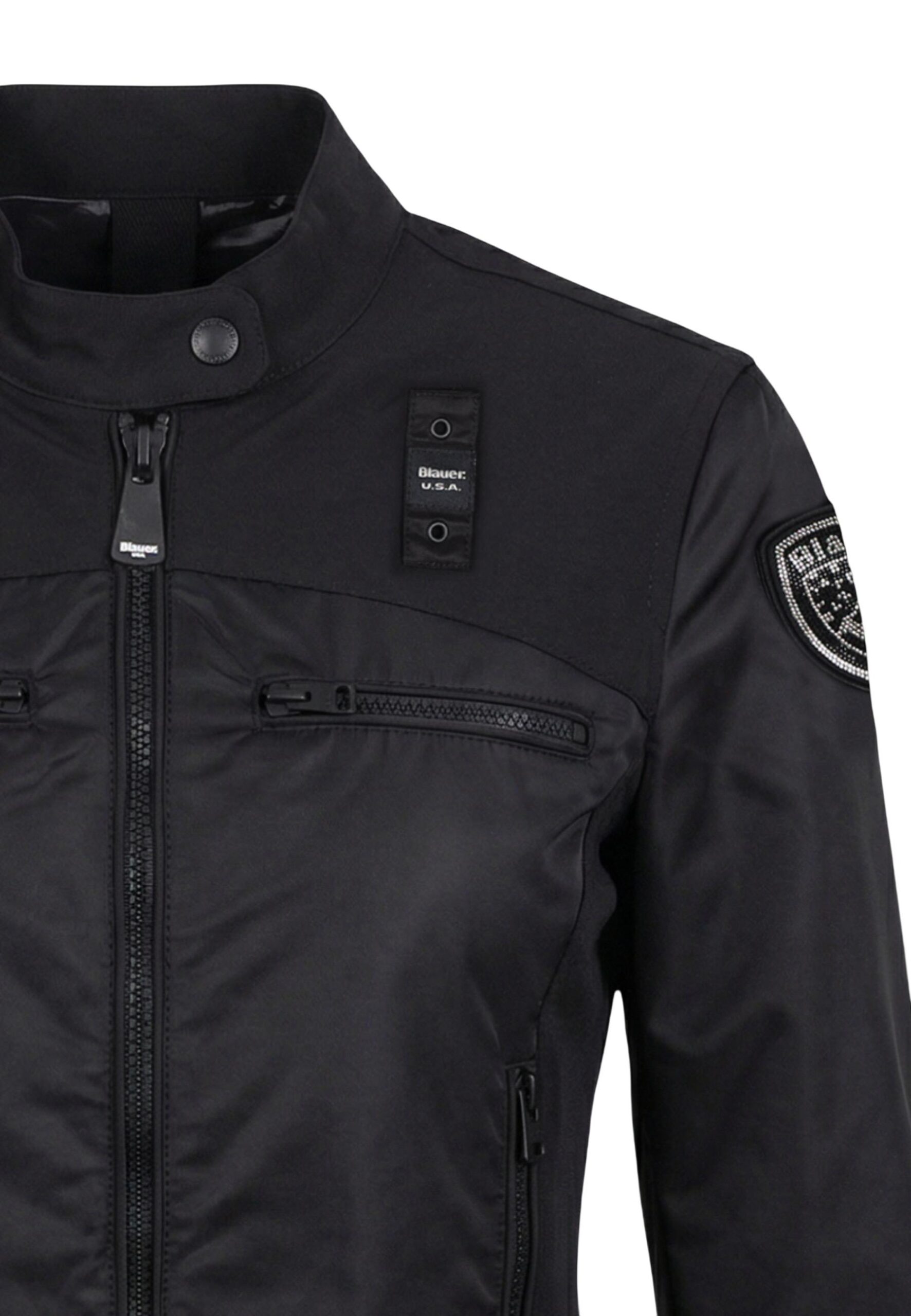 Blauer 26SBLDC01217 பெண்கள் கருப்பு பிளேஸர்
