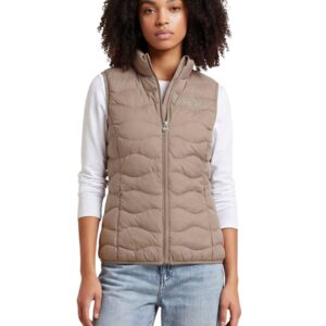 Shop Ea7 Women’s Beige Gilet 8NTQ08 TNF8Z at Brands Seekers