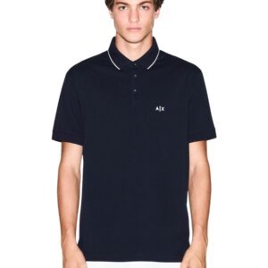 Shop Armani Exchange Men’s Blue Polo XM001289 AF10363 at Brands Seekers