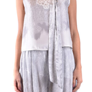 Shop Ermanno Women’s Grey Blouse V at Brands Seekers