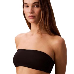 Shop Calvin Klein Jeans Women’s Black Beachwear Bandeau With Straps at Brands Seekers