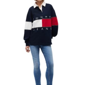 Shop Tommy Hilfiger Jeans Women’s Blue Sweatshirt 2475111 at Brands Seekers