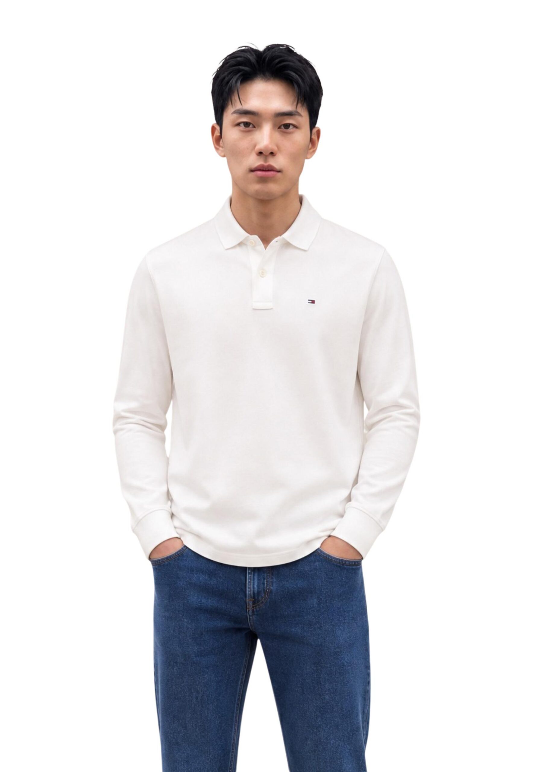Tommy Hilfiger Jeans Pánské bílé polokošile