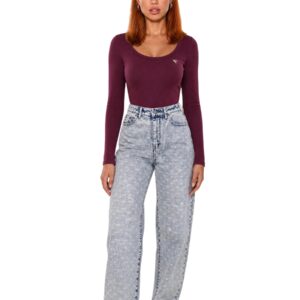 Shop Armani Exchange Women’s Blue Trouser 2476889 at Brands Seekers