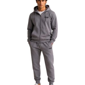 Shop Ea7 Men’s Grey Tracksuit 2476868 at Brands Seekers