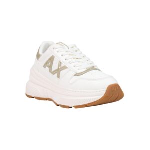 Shop Armani Exchange Women’s White Sneakers 2476881 at Brands Seekers