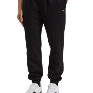 Shop Tommy Hilfiger Men’s Black Trousers ESSENTIAL FLEECE SWE at Brands Seekers