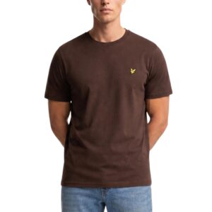 Shop Lyle & Scott Men’s Brown T-Shirt 2476897 at Brands Seekers