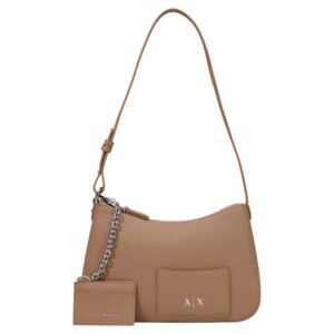 Shop Armani Exchange Women’s Beige Shoulder Bag at Brands Seekers