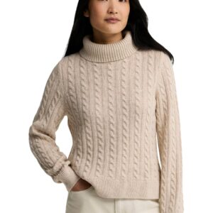 Shop Barbour Women’s Beige Knitwear AMBLESIDE KNITTED JUMPER at Brands Seekers