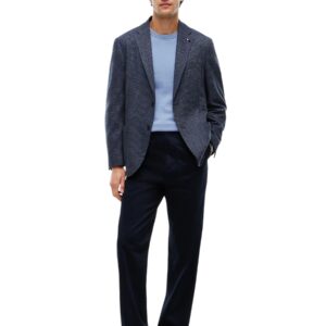 Shop Tommy Hilfiger Men’s Blue Knitwear PIMA ORG CTN CASHMERE at Brands Seekers