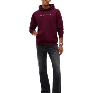 Shop Tommy Hilfiger Jeans Men’s Purple T-Shirt TJM REG LINEAR LOGO at Brands Seekers