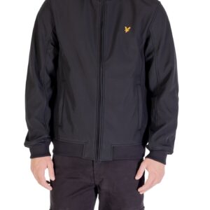 Shop Lyle & Scott Men’s Black Jacket FLEECE BACK SOFTSHELL at Brands Seekers