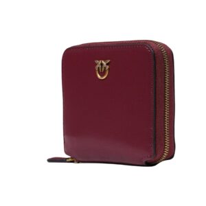 Shop Pinko Women’s Bordeaux Wallet TAYLOR ZIP AROUND VITELLO SETA at Brands Seekers