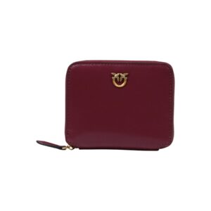 Shop Pinko Women’s Bordeaux Wallet TAYLOR ZIP AROUND VITELLO SETA at Brands Seekers