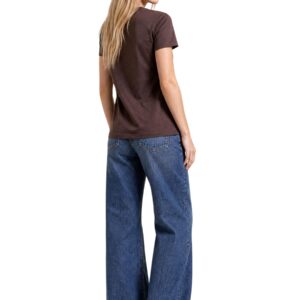Shop Levi`s Women’s Brown T-Shirt 2477126 at Brands Seekers