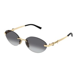 Shop Gucci Women’s Gold Sunglass GG2051S at Brands Seekers
