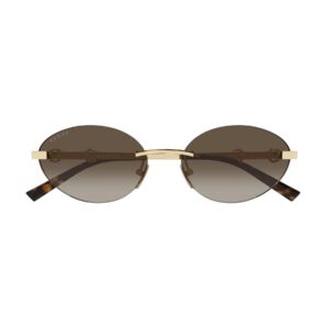 Shop Gucci Women’s Gold Sunglass GG2051S at Brands Seekers