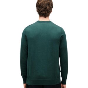 Shop Lyle & Scott Men’s Green Knitwear COTTON MERINO CREW NECK JUMPER at Brands Seekers